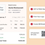 Customizable bill format