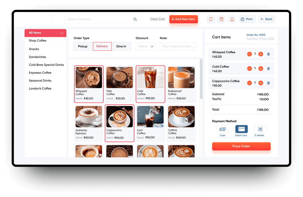 GST Billing Software For Cafe